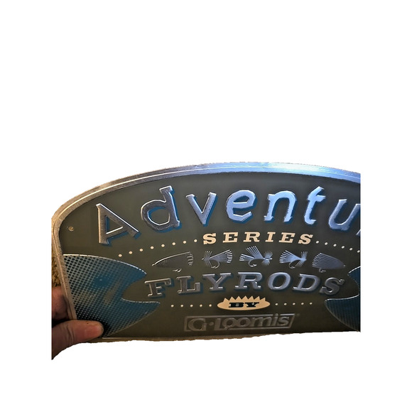 G-Loomis Metal Sign Adventure Series Fly Rods By G. Loomis New! RARE - Picture 3 of 4